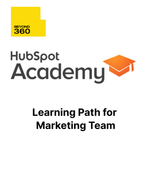 HubSpot Learning Path for Marketing Team